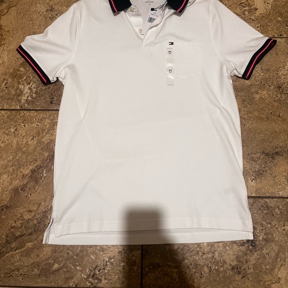 Tommy Hilfiger White Polo Shirt for Men